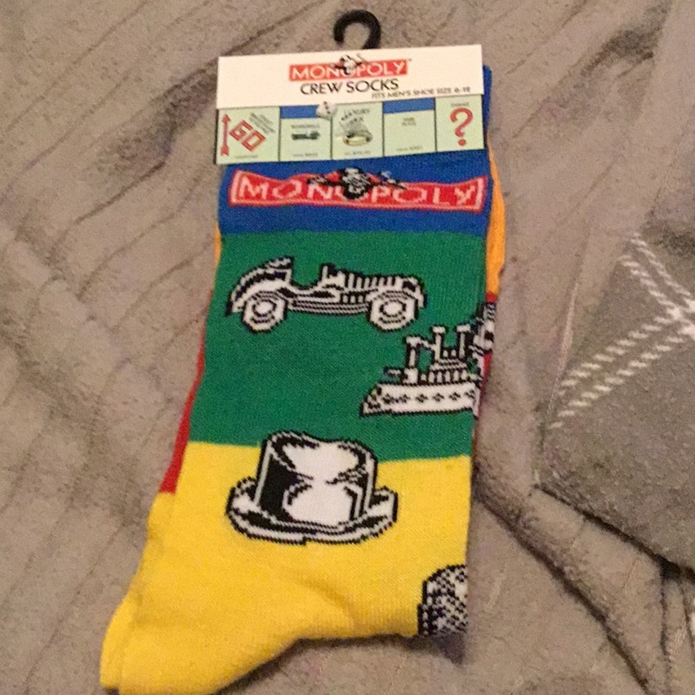 Monopoly Crew Socks new unisex